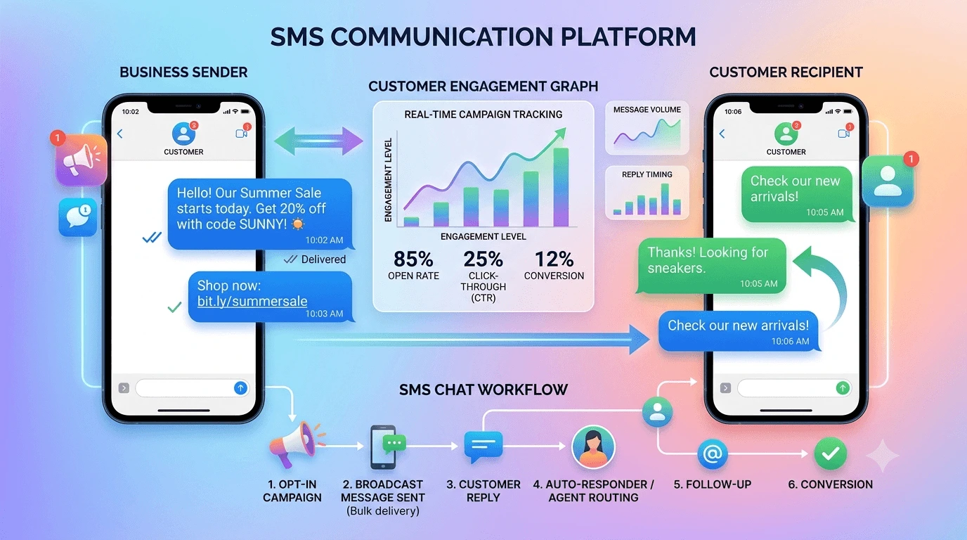 Two-Way Messaging vs One-Way Texts: Why Conversations Convert Better